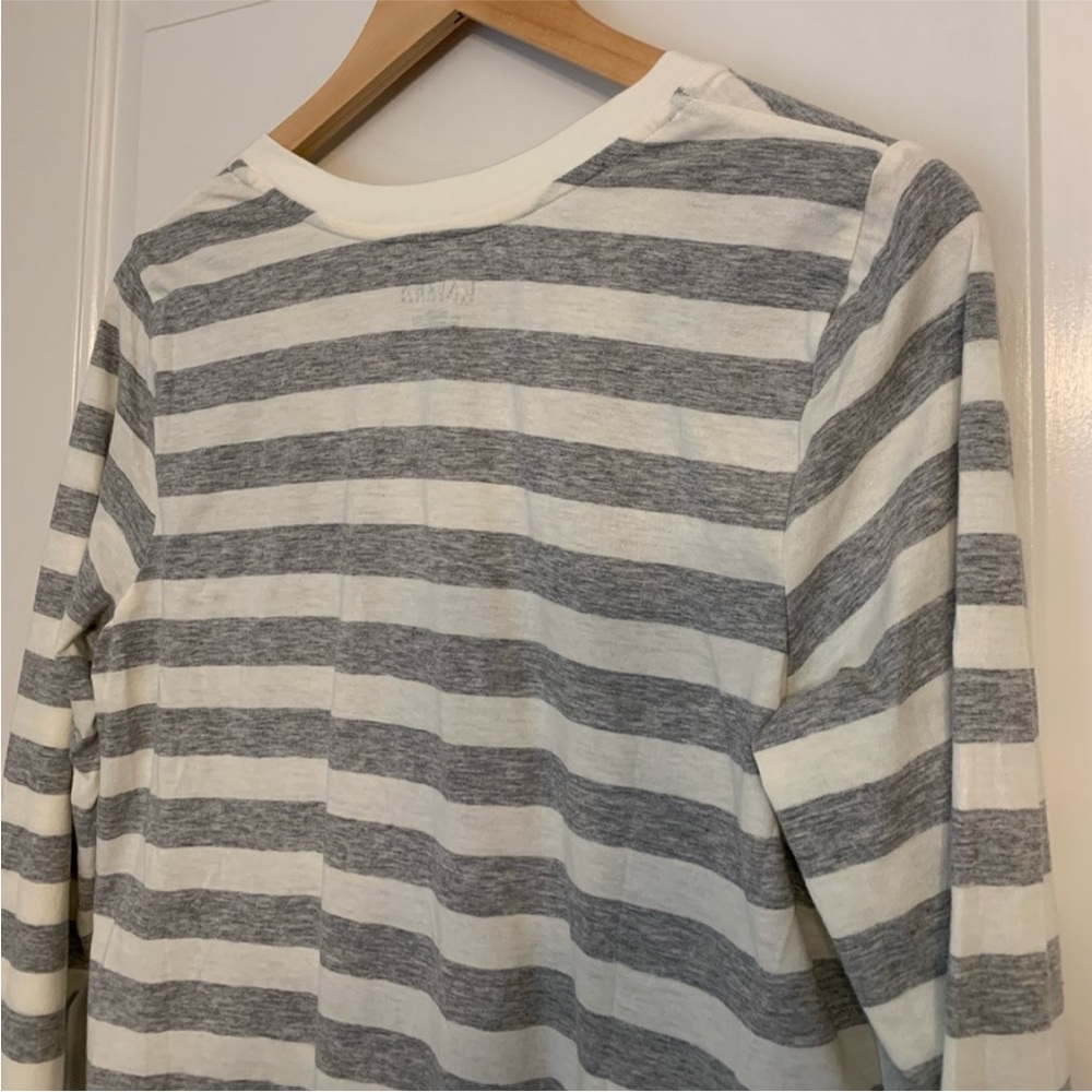 Lauren by Ralph Lauren Striped Cotton Blend Sleep Night Shirt T-shirt - Picture 9 of 10